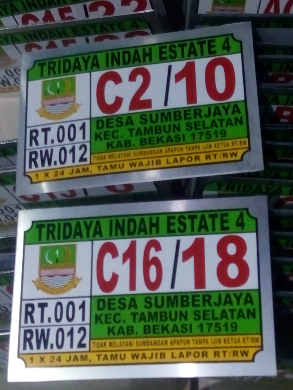 plat no rumah 2
